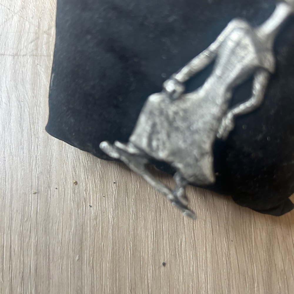 Silver Figurine Brooch View 6